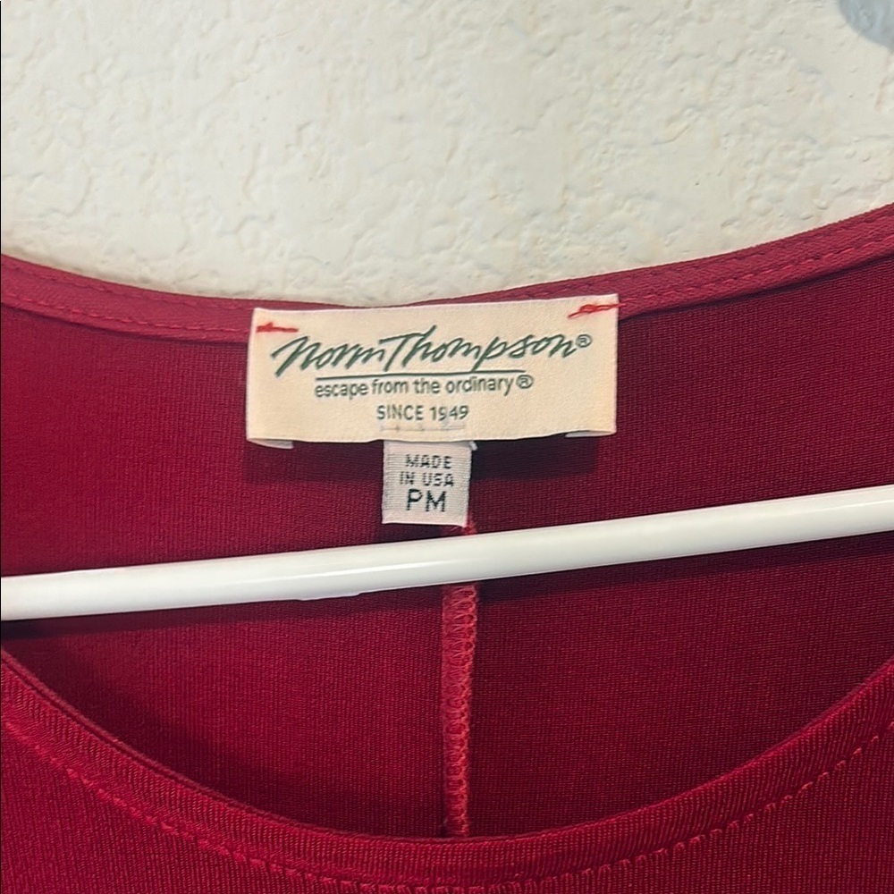 Vintage made in USA Red Dress petite medium - Picture 2 of 5